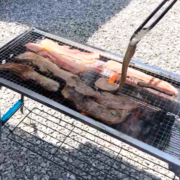 スギモト匠のサムギョプサル・バラエティ・セット メガ盛り合計３kg 冷凍配送 送料込（内容：愛知みかわ豚ロース1kg、愛知みかわ豚肩ロース1kg、愛知みかわ豚バラ1kg ）